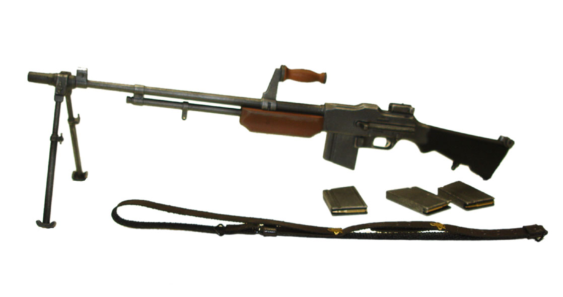 ZY Toys 1/6 Weapon Model WWII Soldier BAR M1918 Machine Gun F 12" Action Figure 