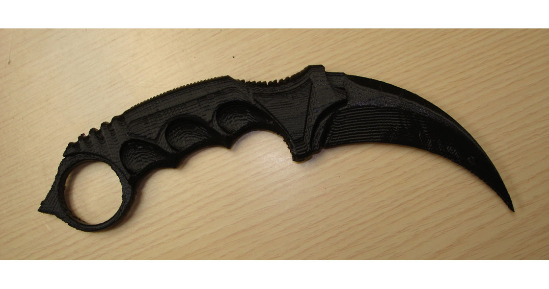 3d printed cosplay karambit